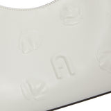 White Furla Diamante S Shoulder Bag, natural leather – view 4