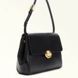 Black Furla Domus S Shoulder Bag 27 Aw25, natural leather – view 4
