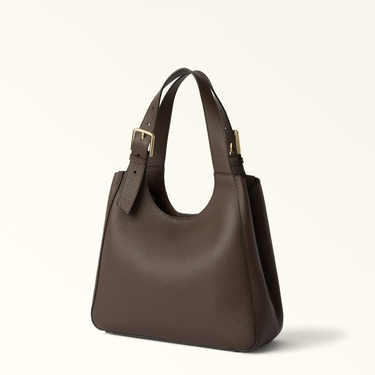 Brown Furla Dora Tote L, natural leather – view 3