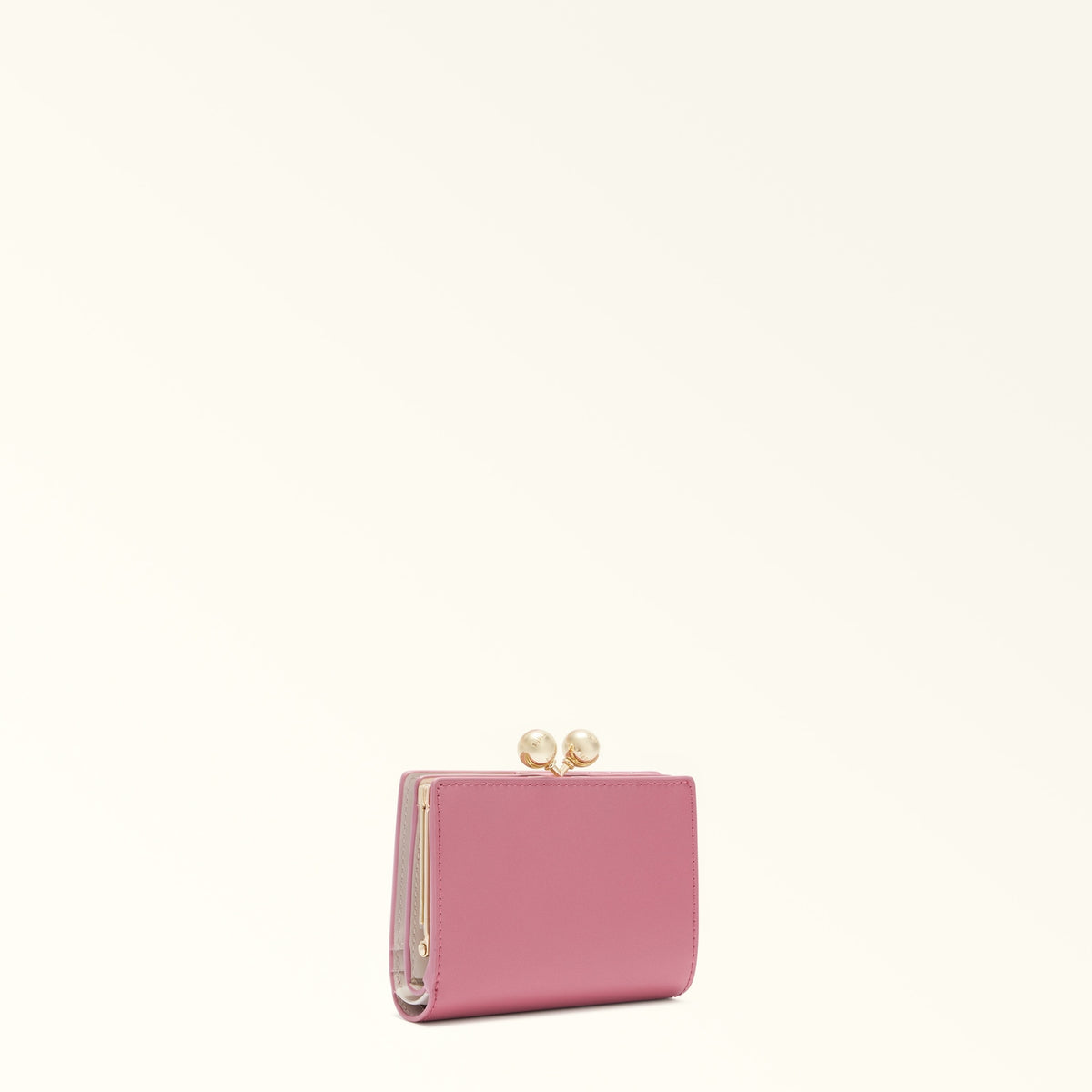 Pink Furla Dots S Compact Wallet Aw25, natural leather – view 3