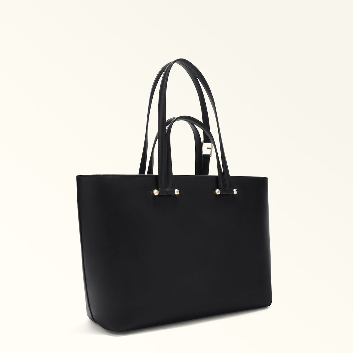 Black Furla Duetto L Tote, natural leather – view 4