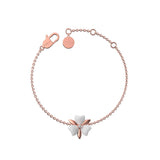 White Furla Flora Bracelet Aw24, natural leather