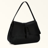 Black Furla Flow L Top Handle, shoulder bag natural leather – view 3