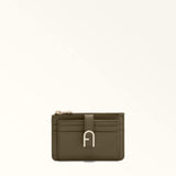 Green Furla Flow M Card Case, credit card holder natural leather – view 2