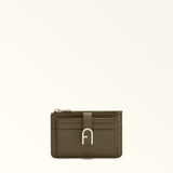 Green Furla Flow M Card Case, credit card holder natural leather – view 5