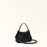 Black Furla Flow Mini Top Handle, shoulder bag natural leather – view 2