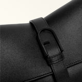 Black Furla Flow Mini Top Handle, shoulder bag natural leather – view 4