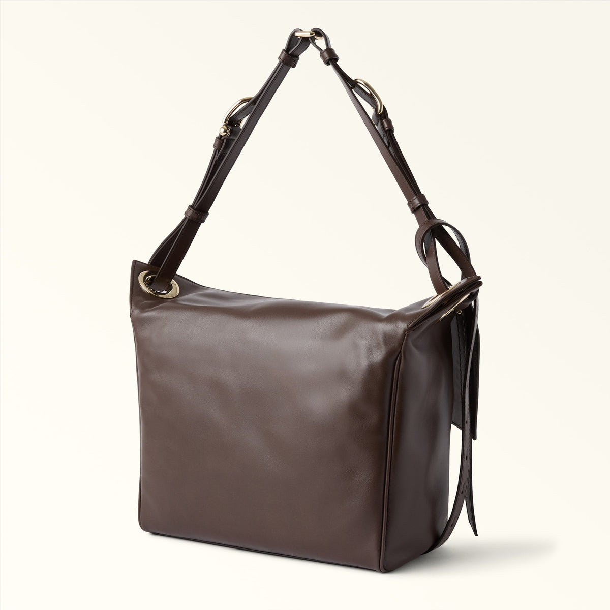 Brown Furla Ginevra M Shoulder Bag, natural leather – view 3