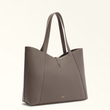Grey Furla Goccia L Tote, natural leather – view 4