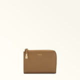 Camel Furla Goccia M Card Case Aw 24, credit card holder natural leather