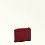 Burgundy Furla Goccia M Card Case, credit card holder natural leather – view 2