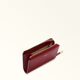 Burgundy Furla Goccia M Card Case, credit card holder natural leather – view 3