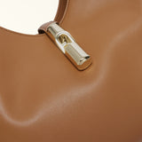 Brown Furla Goccia M Hobo Aw 25, natural leather – view 2