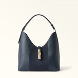 Blue Furla Goccia Shoulder Bag M, hobo natural leather – view 2