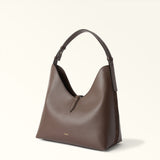 Brown Furla Goccia Shoulder Bag M, hobo natural leather – view 3