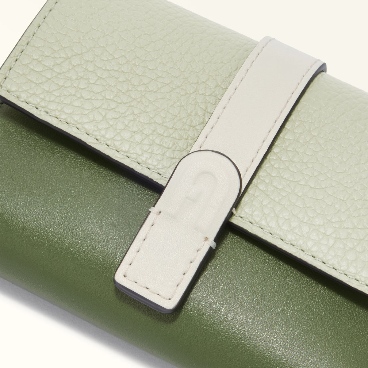 Green Furla Grazia Compact Wallet M, natural leather – view 5