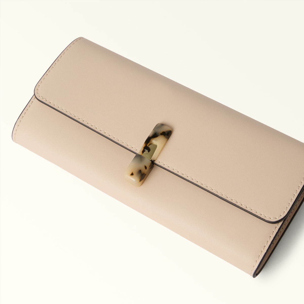 Beige Furla Iride Continental Wallet, natural leather – view 2