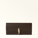 Brown Furla Iride Continental Wallet, natural leather