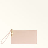 Beige Furla Iride M Envelope, clutch natural leather
