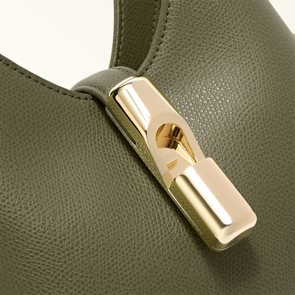 Green Furla Iride Mini Hobo W/strap, natural leather – view 2