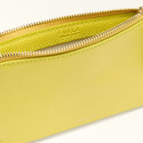 Yellow Furla Iride S Envelope, clutch natural leather – view 4