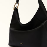 Black Furla Lara M Hobo, natural leather – view 5