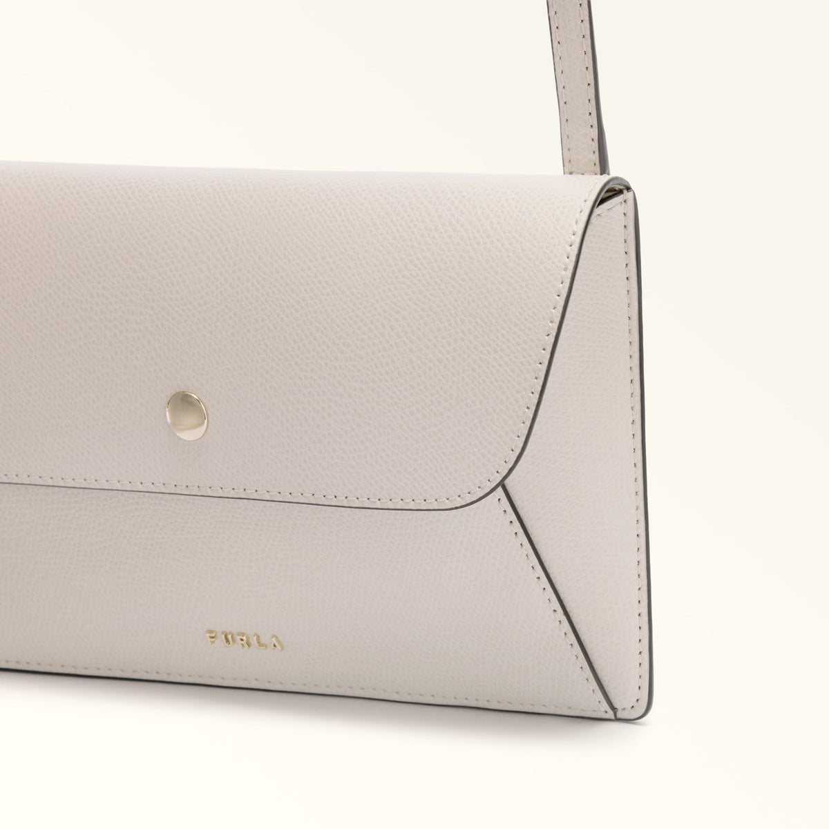 Beige Furla Lea XL Pouch, crossbody natural leather – view 2