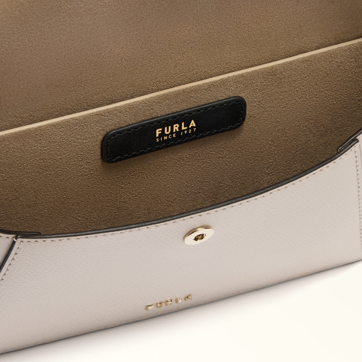 Beige Furla Lea XL Pouch, crossbody natural leather – view 4