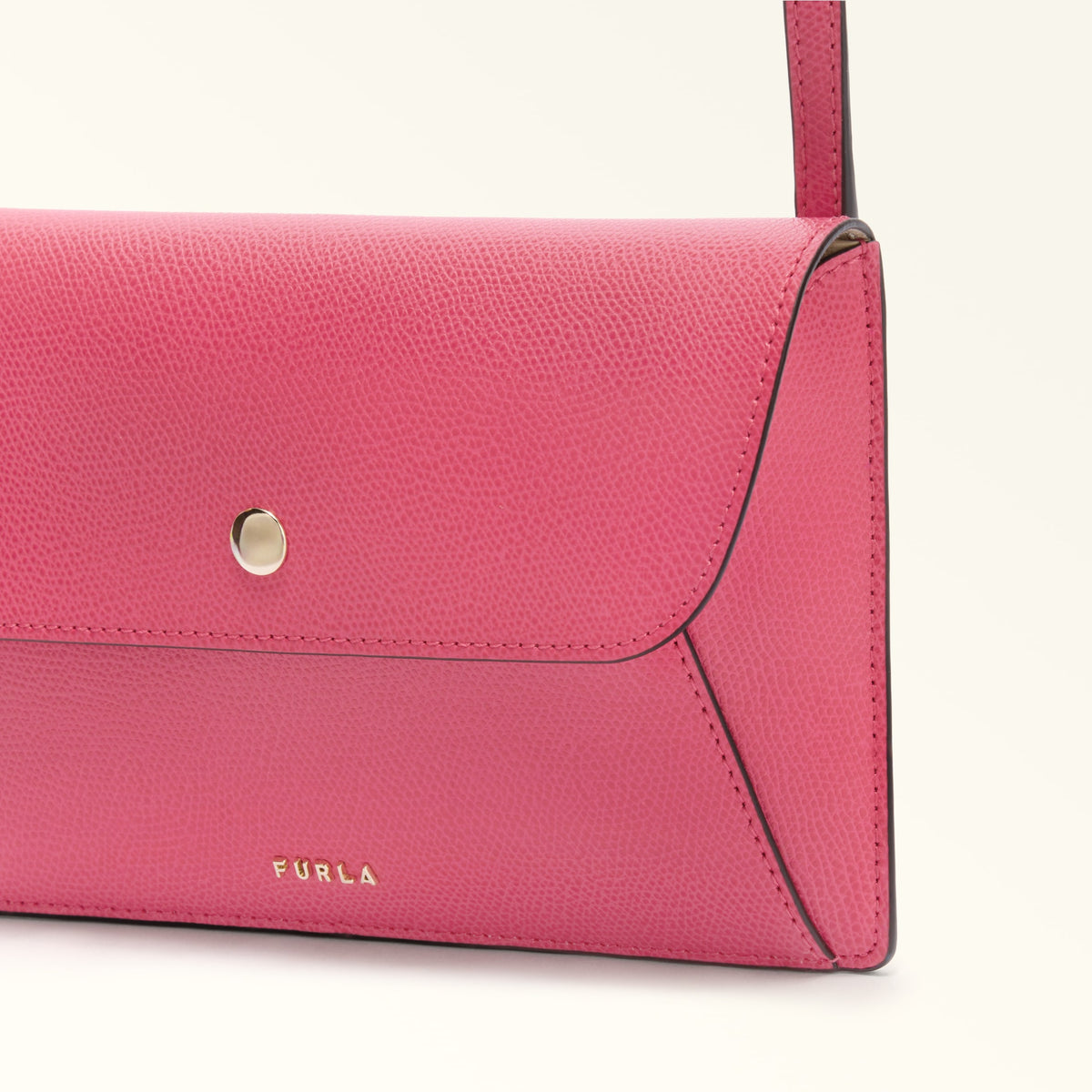Pink Furla Lea XL Pouch, crossbody natural leather – view 2