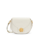 Off White Furla Lotus Mini Crossbody, natural leather