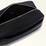 Black Furla Man Cosmo Toiletry Case, cosmetic case natural leather – view 4