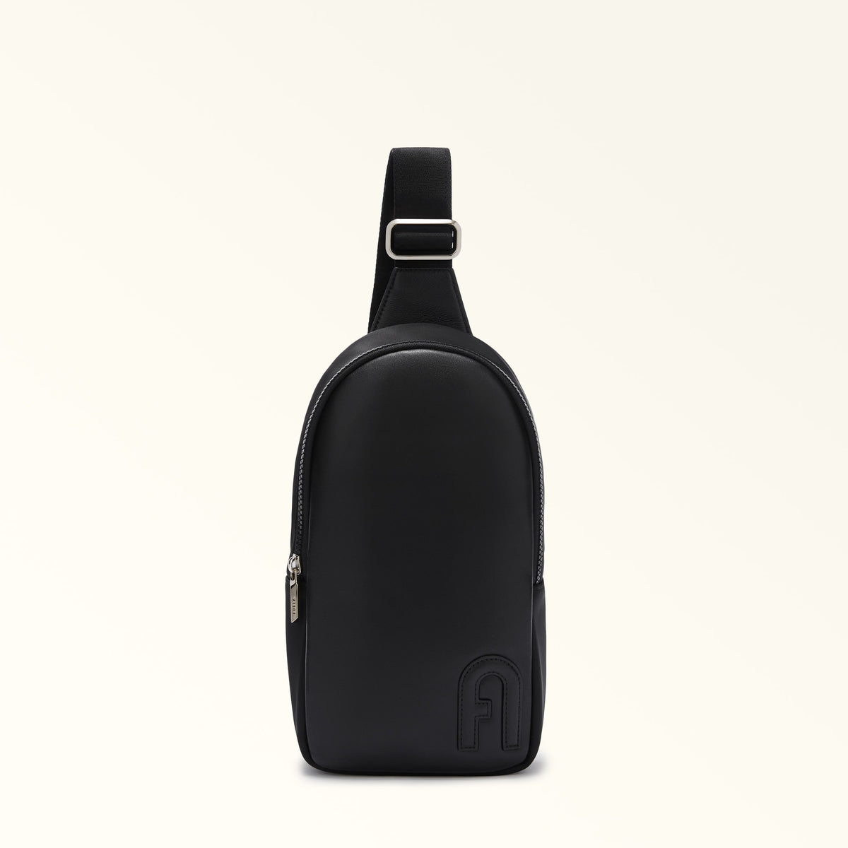 Black Furla Man Orion M Body Bag, natural leather – view 7