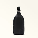 Black Furla Man Orion M Body Bag, natural leather – view 7