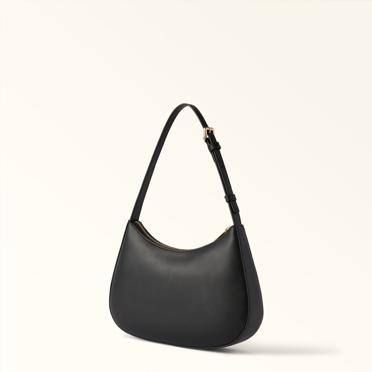 Black Furla Margot S Shoulder Bag, natural leather – view 2