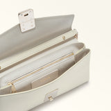 White Furla Meridiana M Crossbody Ss25, natural leather – view 5