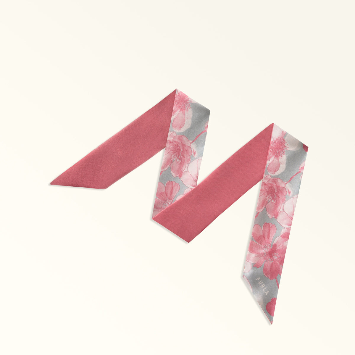 Pink Furla Metropolis Bandeau, scarf silk