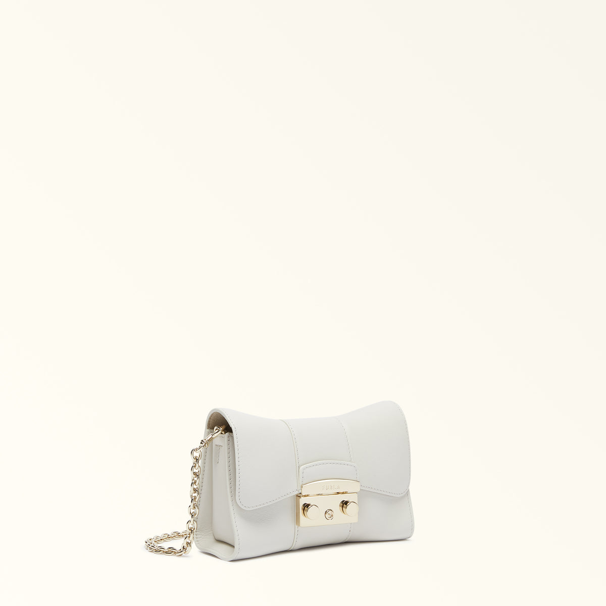 Off White Furla Metropolis Mini Crossbody Remix, natural leather – view 3