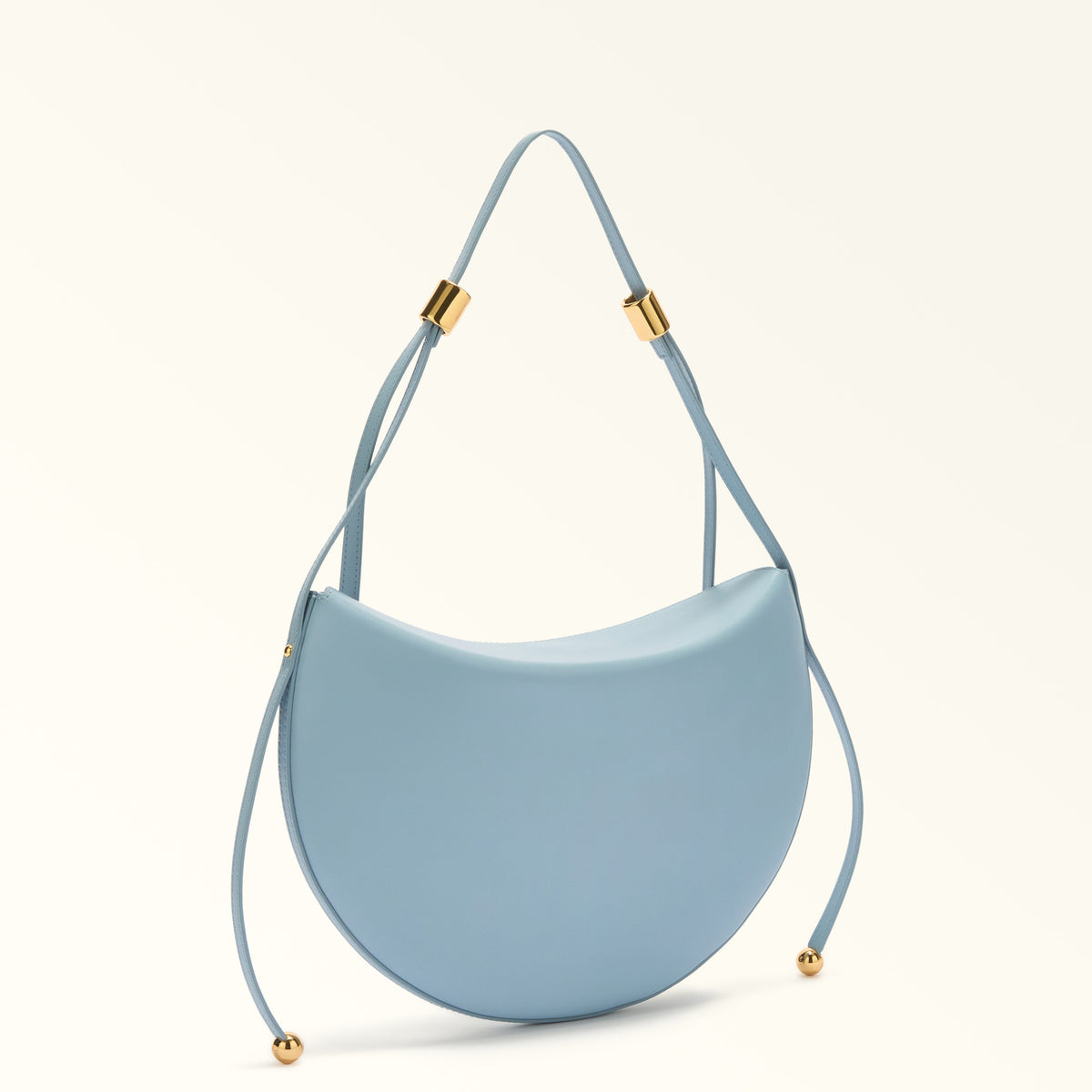 Light Blue Furla Moonstone M Shoulder Bag, natural leather – view 6