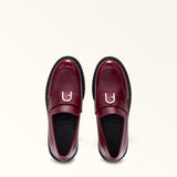 Burgundy Furla New Legacy Loafer T.25, shoes natural leather – view 3