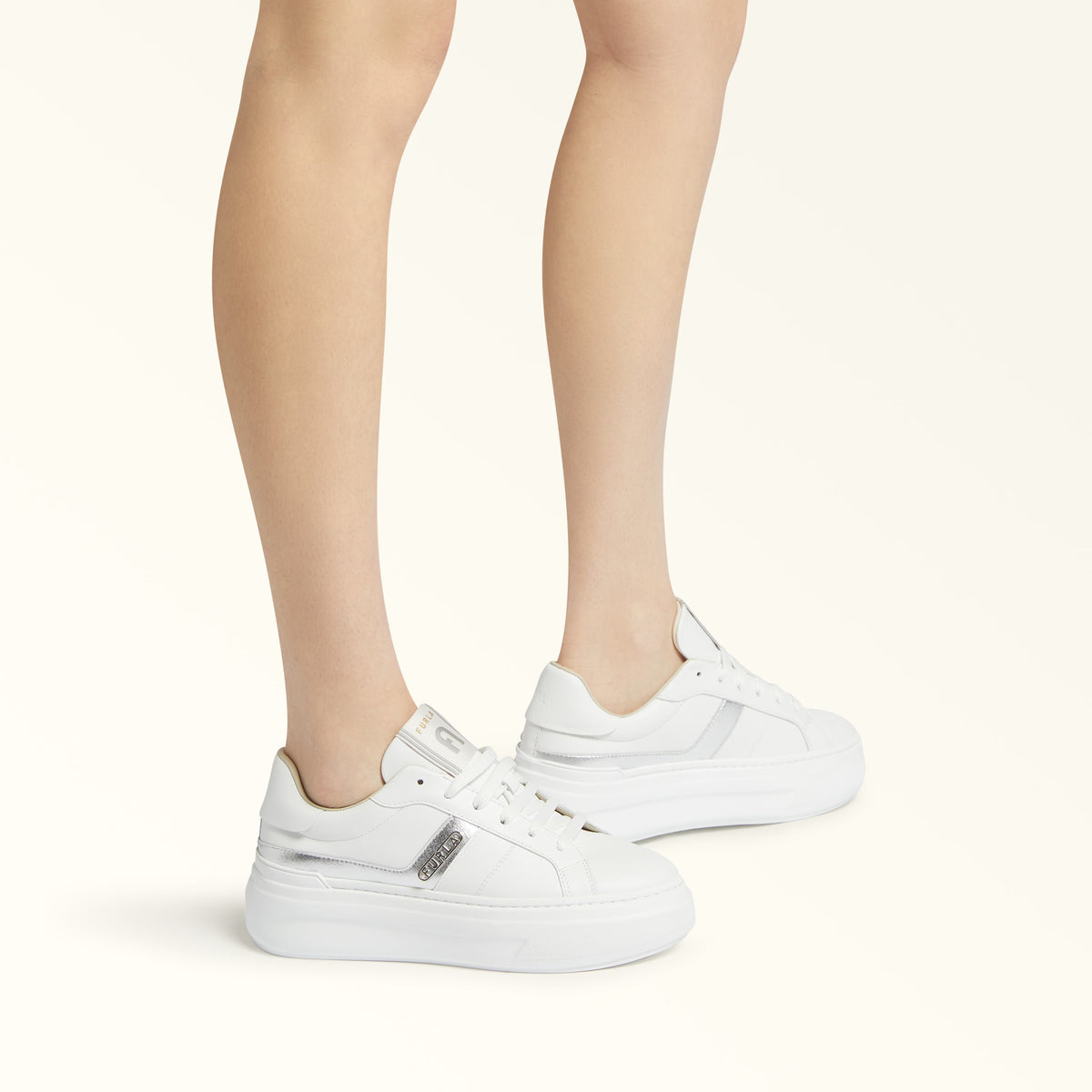 Off White Furla Nuage Sneaker T.50, shoes natural leather – view 5