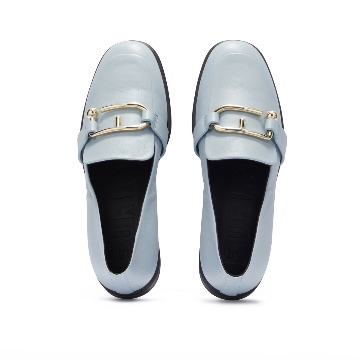 Silver Furla Nuvola Loafer T.15, shoes natural leather – view 5