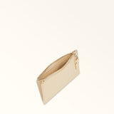 Beige Furla Nuvola M Zipped Card Case, credit card holder natural leather – view 2