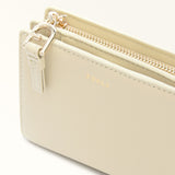 Beige Furla Nuvola S Compact Wallet L, natural leather – view 2