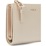 Beige Furla Nuvola S Compact Wallet L, natural leather – view 4
