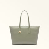 Green Furla Olivia L Tote, shopper natural leather