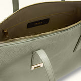 Green Furla Olivia L Tote, shopper natural leather – view 3