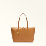 Brown Furla Olivia M Tote, shopper natural leather