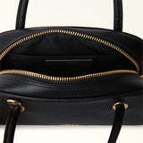 Black Furla Poppy Dome, handbag natural leather – view 3