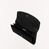 Black Furla Primula Continental Wallet Slim, natural leather – view 3