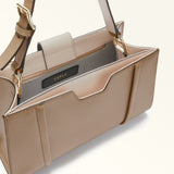 Taupe Furla Riva M Tote, shoulder bag natural leather – view 4